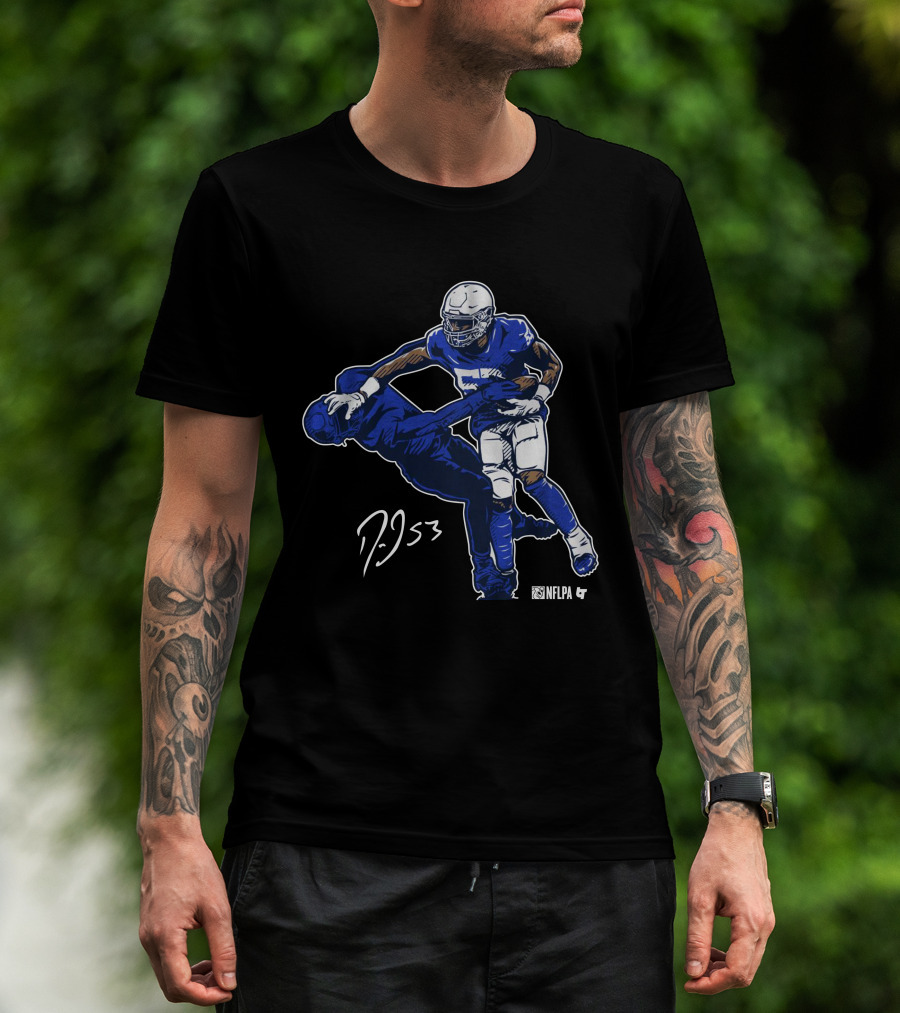 Darius Leonard NFLPA Stiff Arm 53 Sports T-Shirt