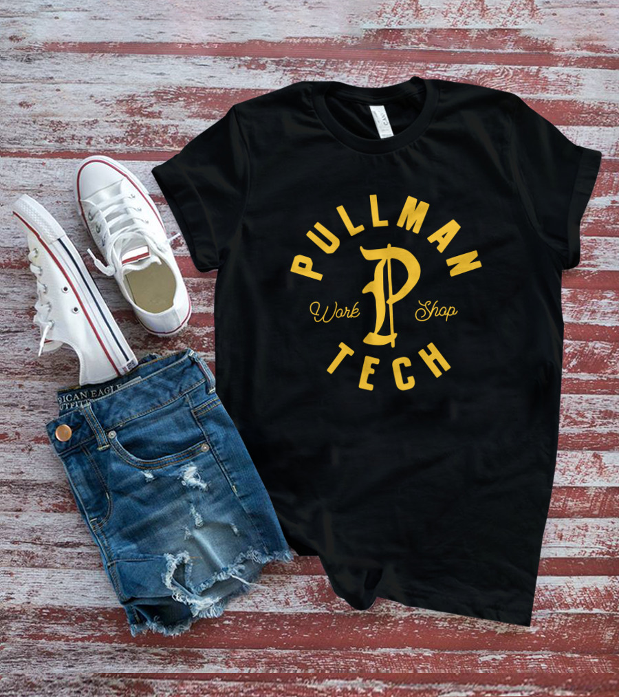 Pullman Tech WorkShop Vintage Style Retro Monogram T-Shirt