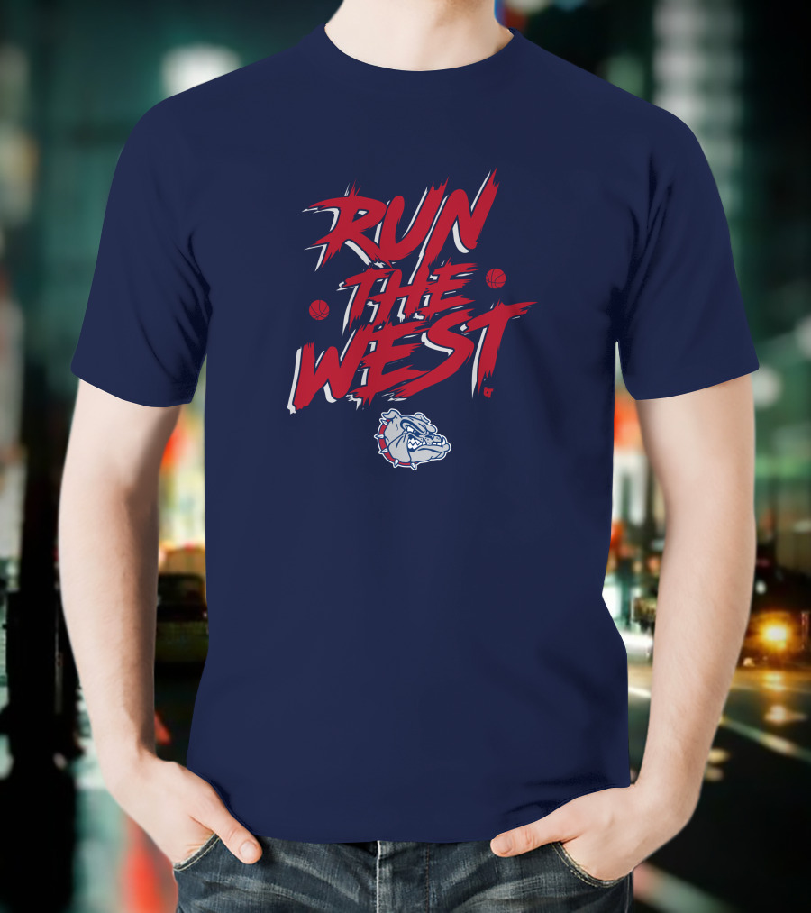 Gonzaga Run The West Bulldogs Basketball T-Shirt