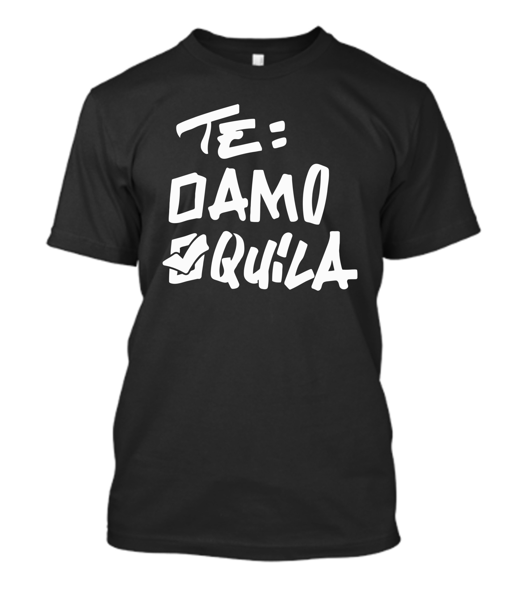Te Amo Tequila Checked Box T-Shirt