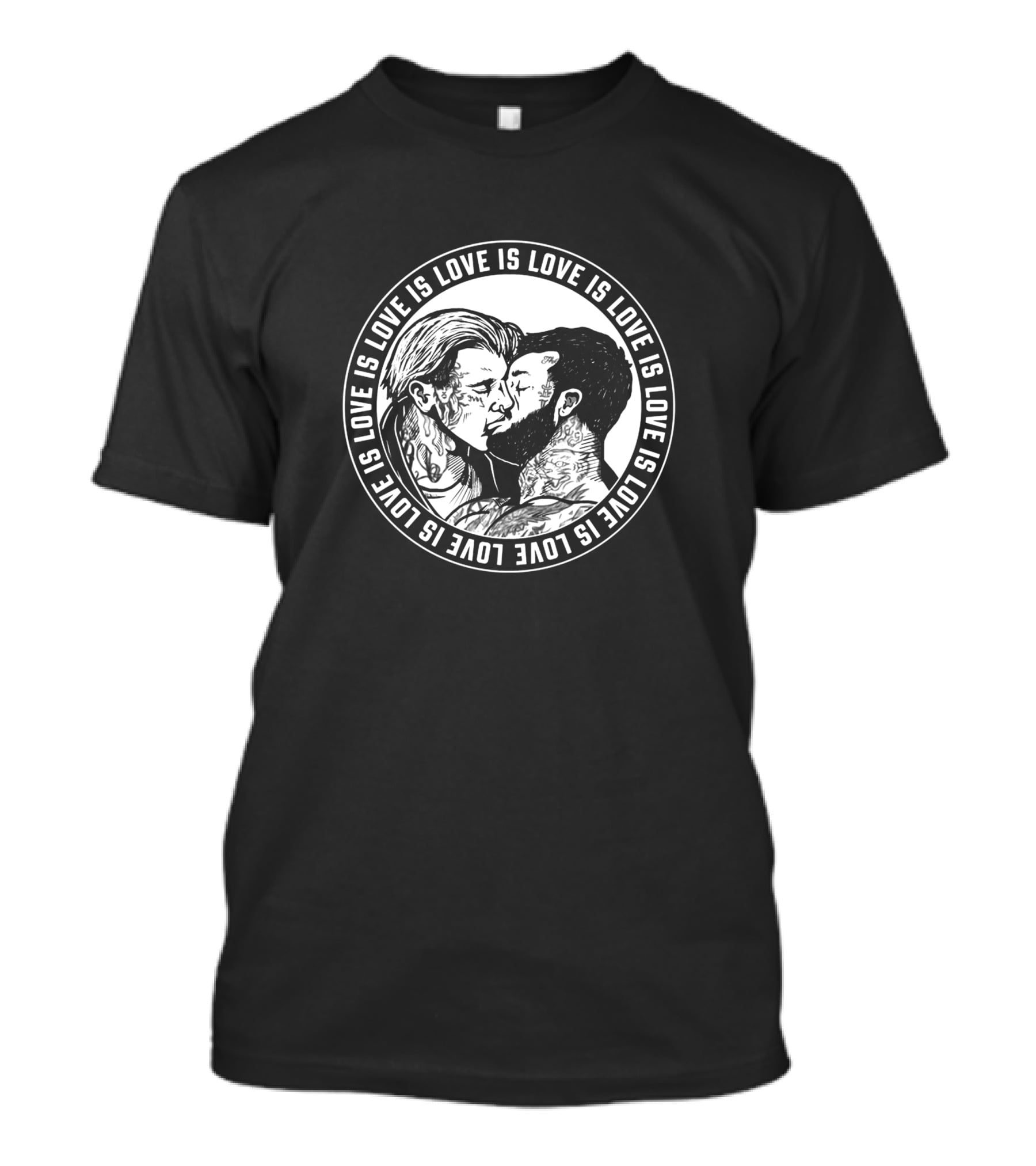 Love Is Love Circular Embrace Aaroncarter T-Shirt