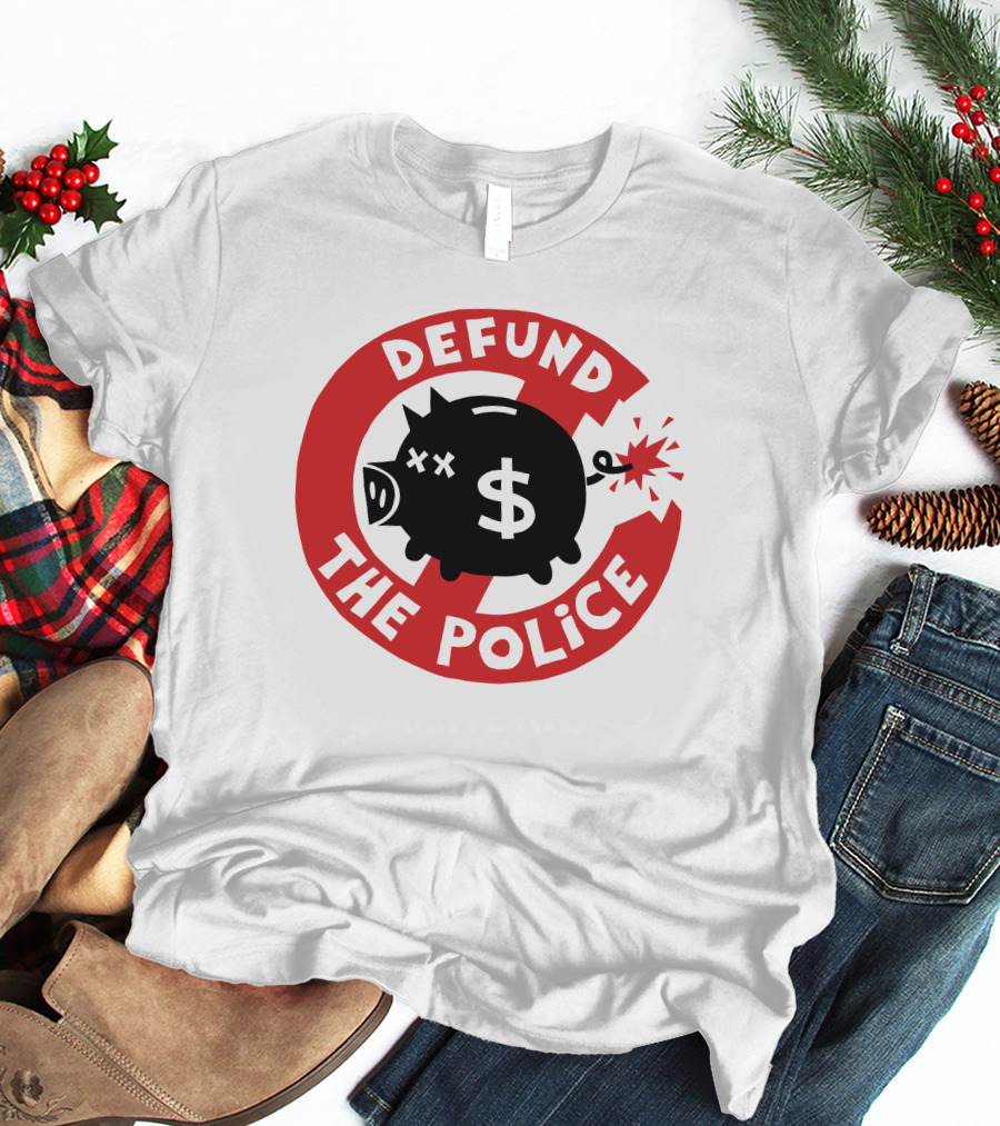 Defund The Police Piggy Bank Bomb Symbol #Endpoliceassociations T-Shirt