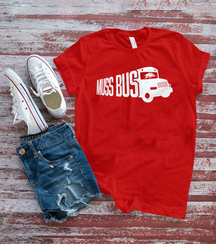 Muss Bus Eric Musselman Arkansas Razorbacks T-Shirt