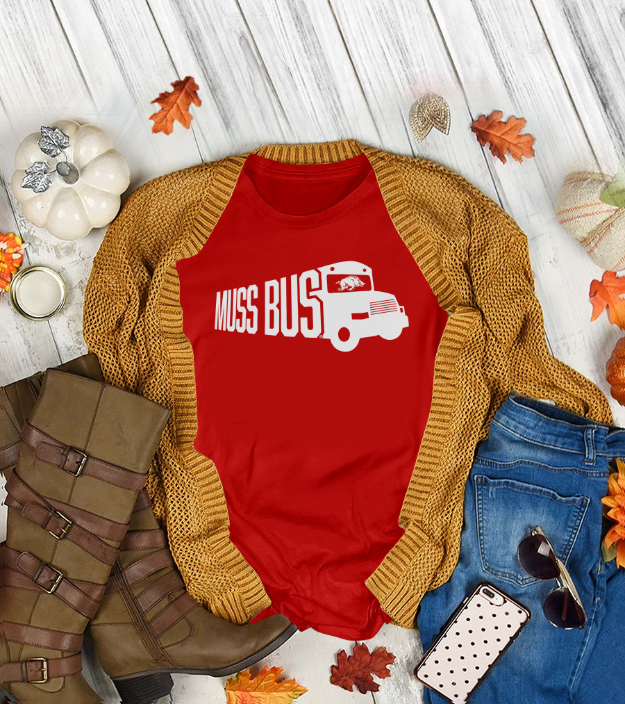 Muss Bus Eric Musselman Arkansas Razorbacks T-Shirt