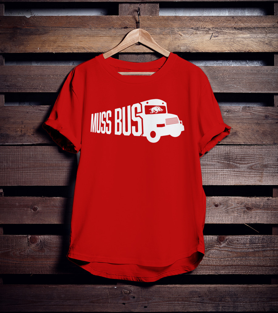 Muss Bus Eric Musselman Arkansas Razorbacks T-Shirt