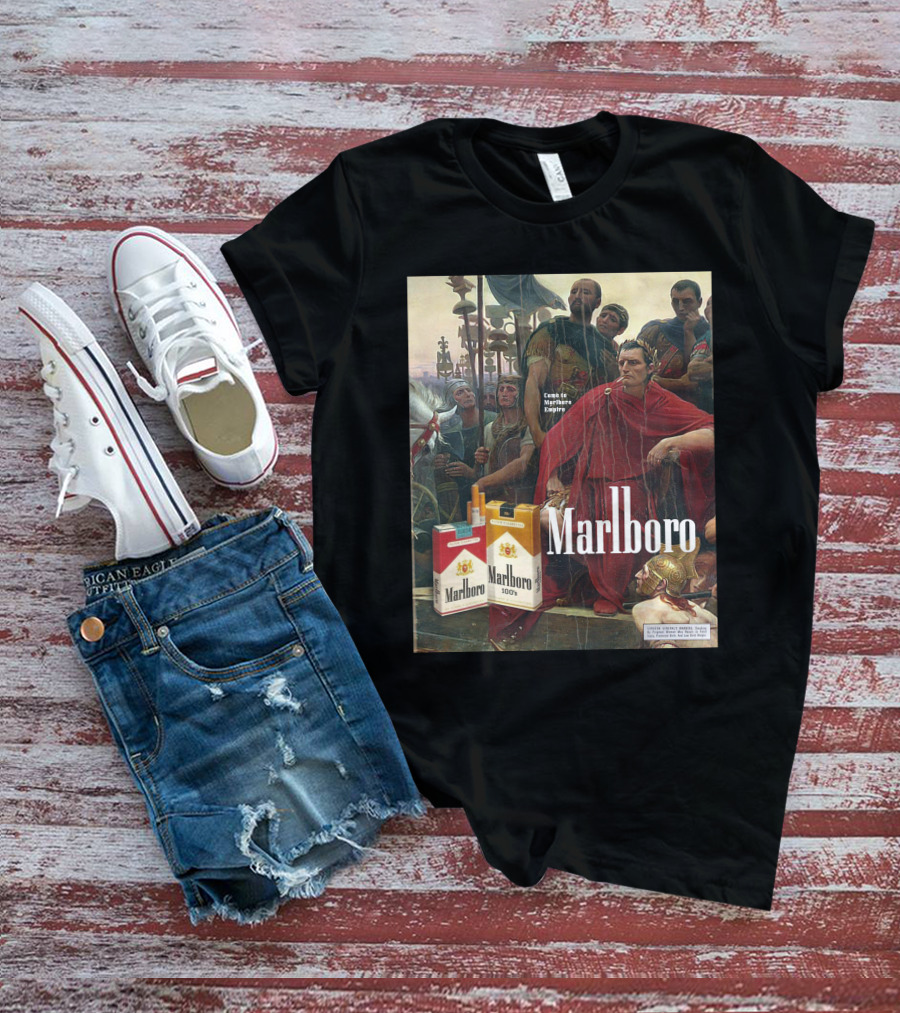 MarlboroManCo Come To Marlboro Empire Roman Soldiers Marlboro Packs T-Shirt