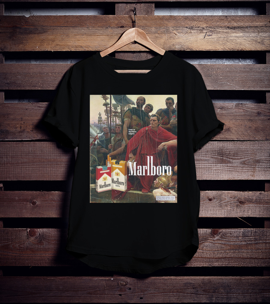 MarlboroManCo Come To Marlboro Empire Roman Soldiers Marlboro Packs T-Shirt