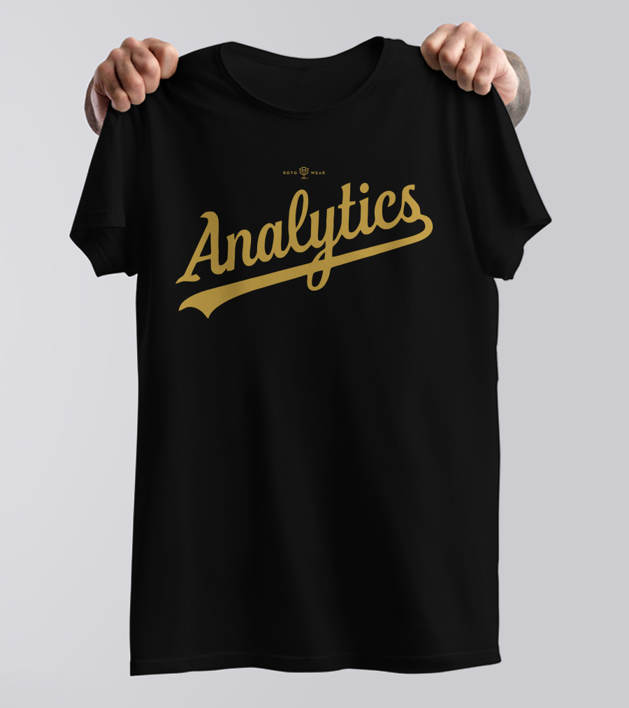 Rotowear Analytics Baseball Script T-Shirt