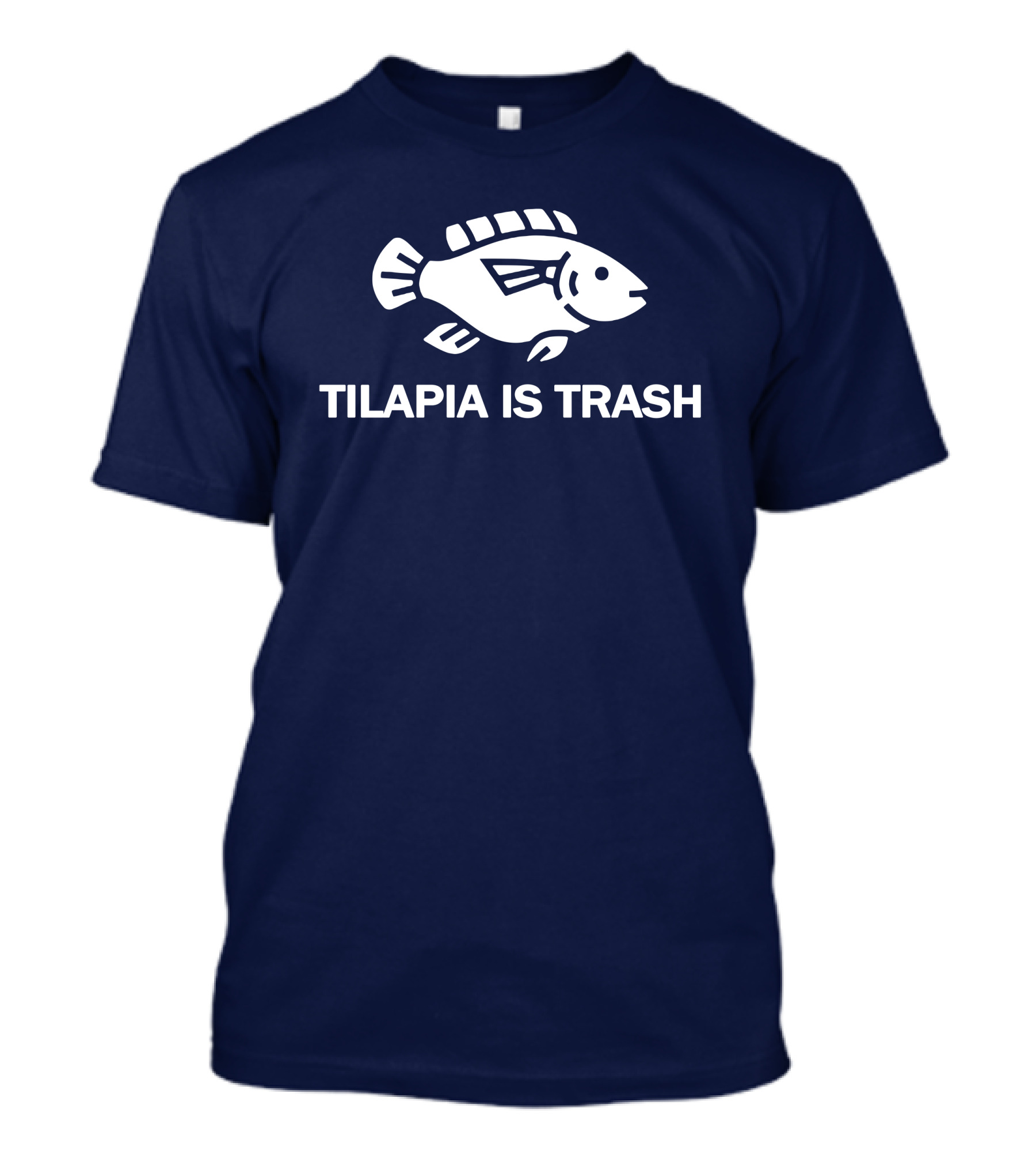 Soulp Merch Tilapia Is Trash Graphic Fish T-Shirt