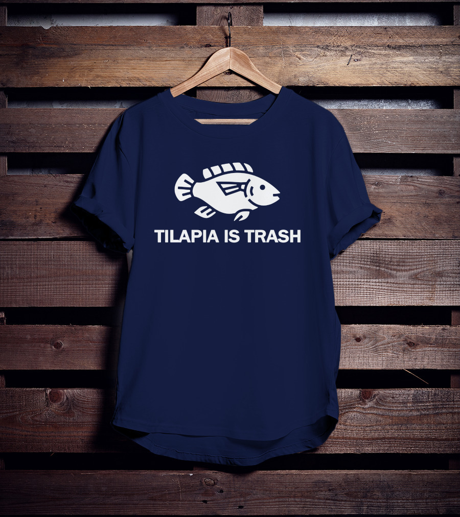 Soulp Merch Tilapia Is Trash Graphic Fish T-Shirt