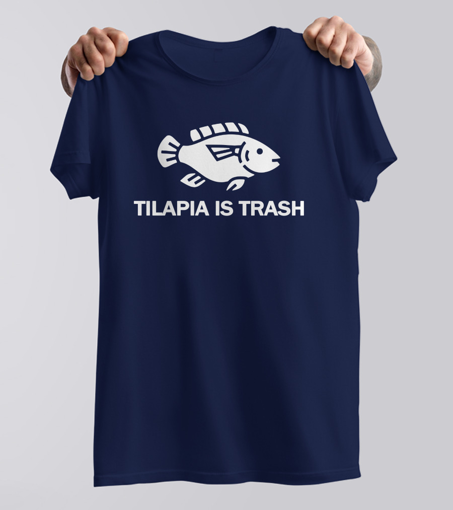 Soulp Merch Tilapia Is Trash Graphic Fish T-Shirt