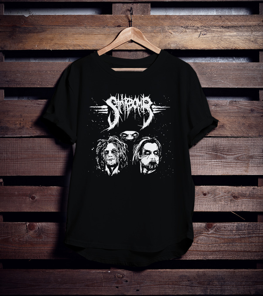 Starbomb Merch Black Metal Iconic Character T-Shirt