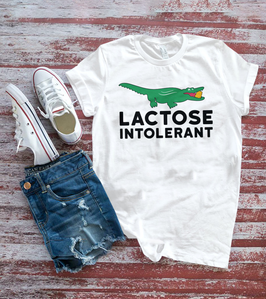 Lactose Intolerant Funny Shitheadsteve Merch Crocodile Cheese T-Shirt