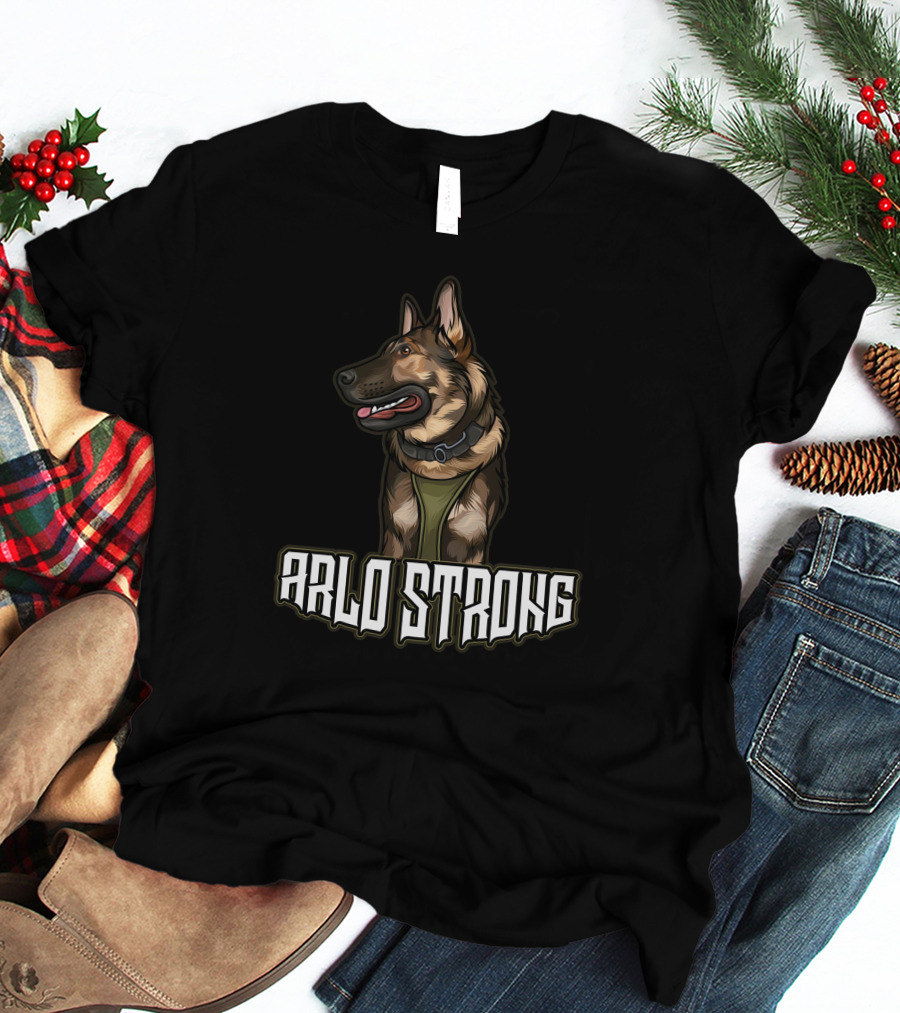 K9arlo Arlo Strong German Shepherd Featured T-Shirt