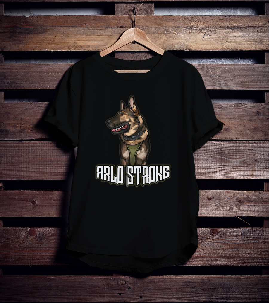 K9arlo Arlo Strong German Shepherd Featured T-Shirt