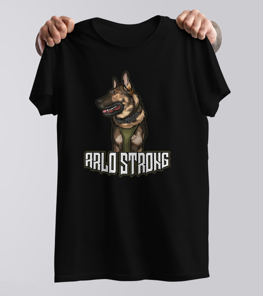 K9arlo Arlo Strong German Shepherd Featured T-Shirt