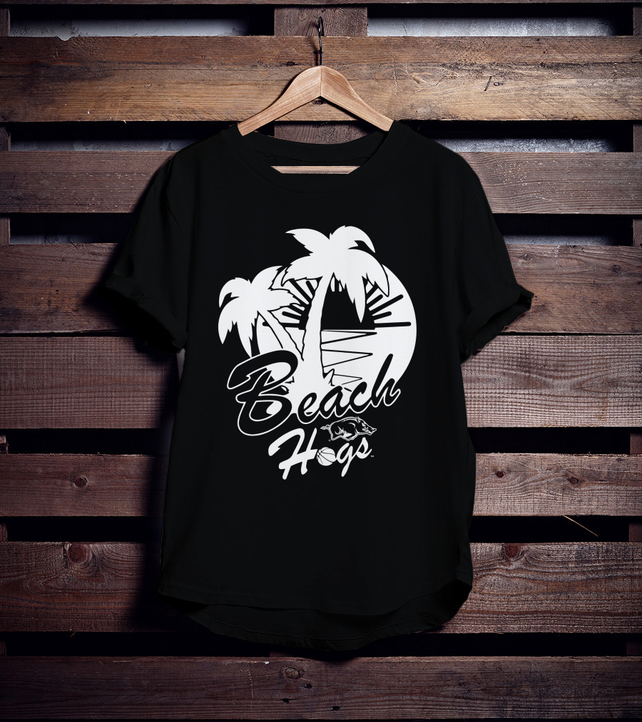 Eric Musselman Beach Hogs 15 Arkansas Razorback Men's Basketball Palm Trees @Razorbackmbb T-Shirt