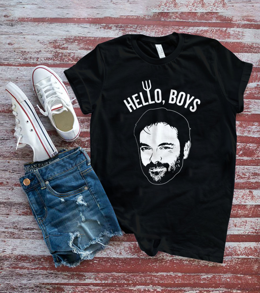 Mark Sheppard Merch Hello Boys Crowley Face T-Shirt