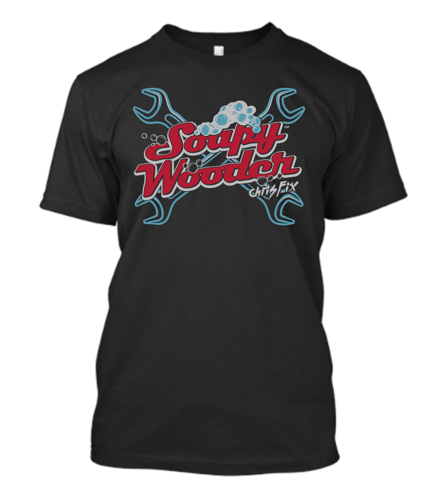 Soapy Wooder Chris Fix Wrench Bubble T-Shirt