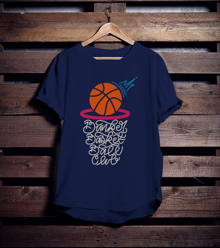 Bunker Branding Basketball Club Ball Net Script T-Shirt