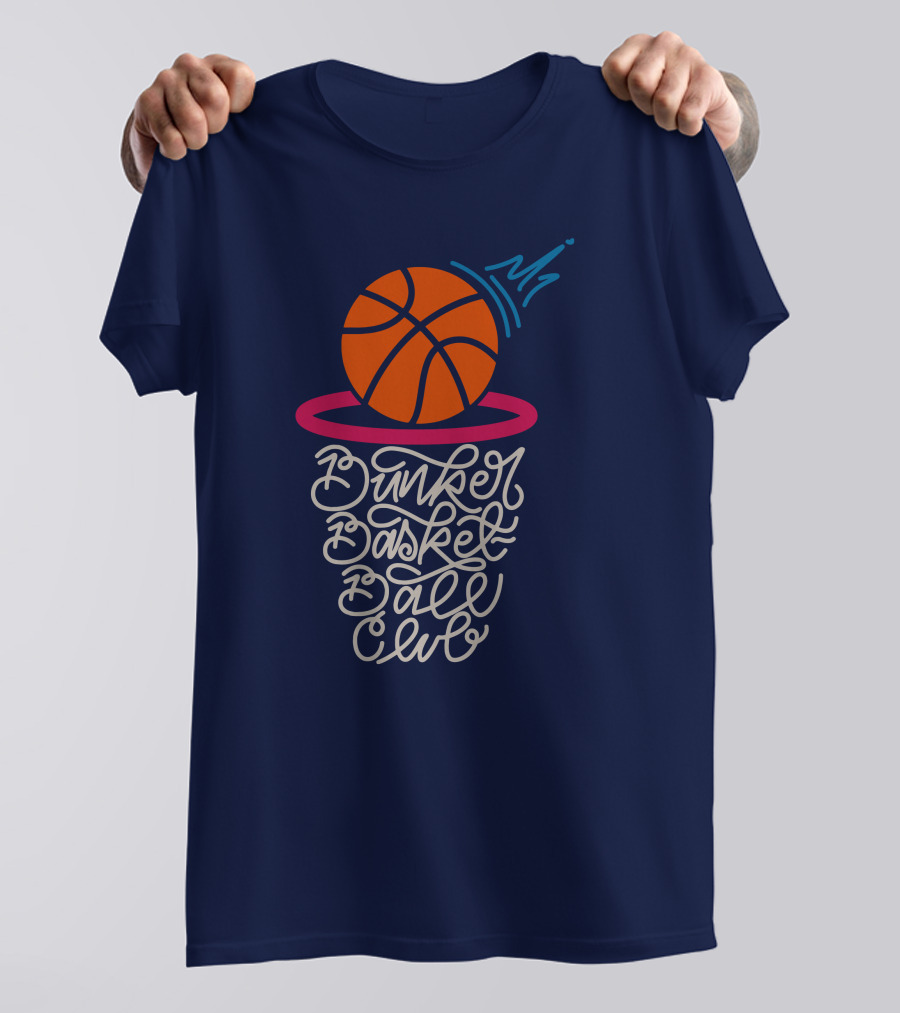 Bunker Branding Basketball Club Ball Net Script T-Shirt