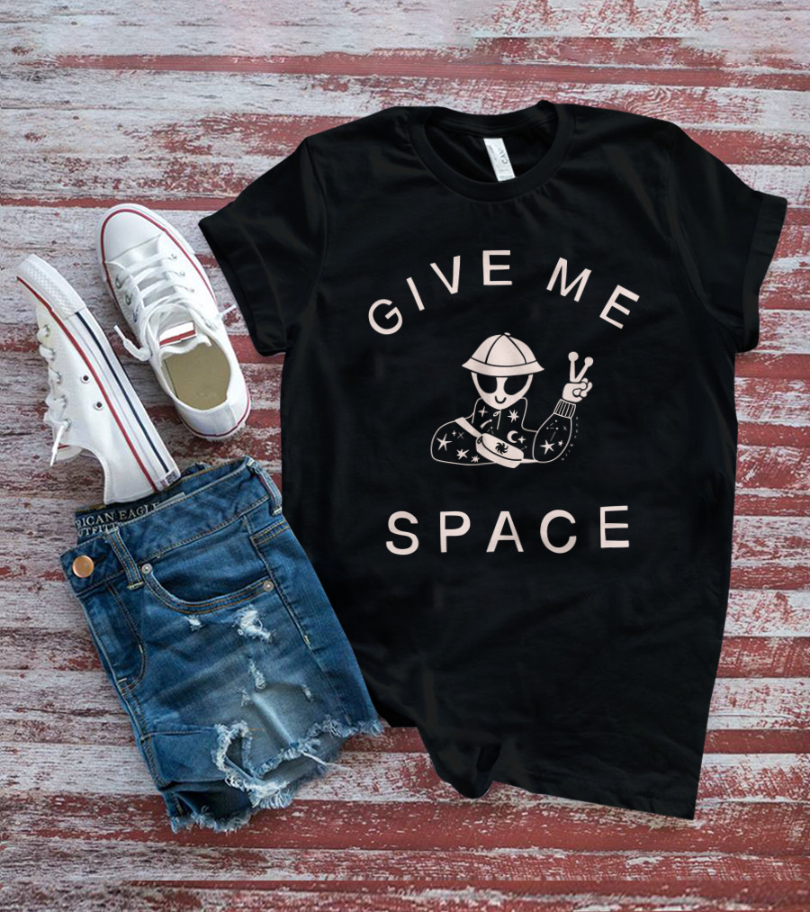 Aley Wild Merchandise Give Me Space Peaceful Alien Vibes T-Shirt