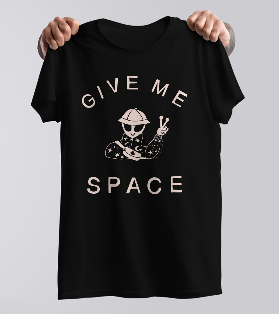 Aley Wild Merchandise Give Me Space Peaceful Alien Vibes T-Shirt