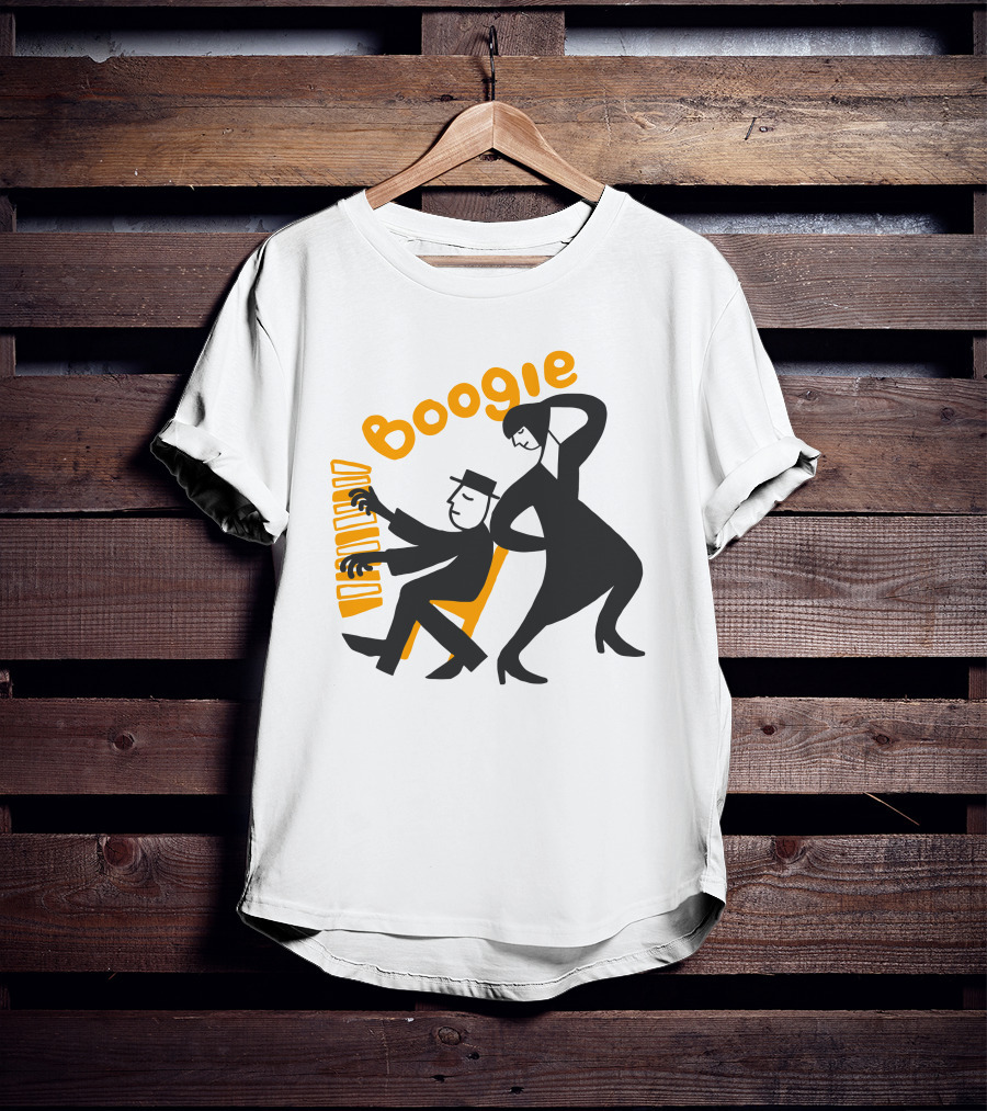 Woogie Boogie Music Dance Energetic Movement T-Shirt