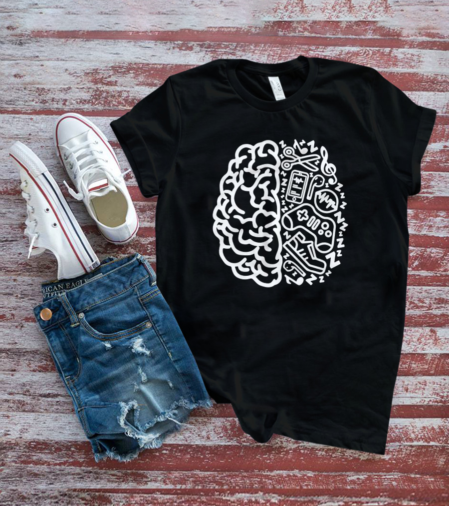 Mattytingles Merch Matty Tingles Alb Albinwonderland Brain Gamer Music Sneaker T-Shirt