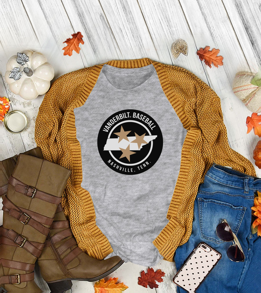 Vanderbilt Baseball Nashville Tenn Vucommodores Merch T-Shirt