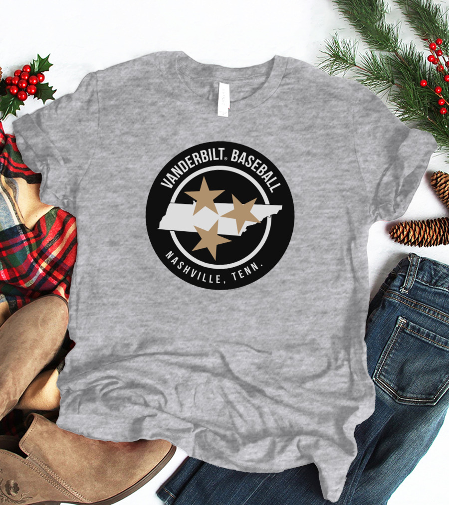 Vanderbilt Baseball Nashville Tenn Vucommodores Merch T-Shirt