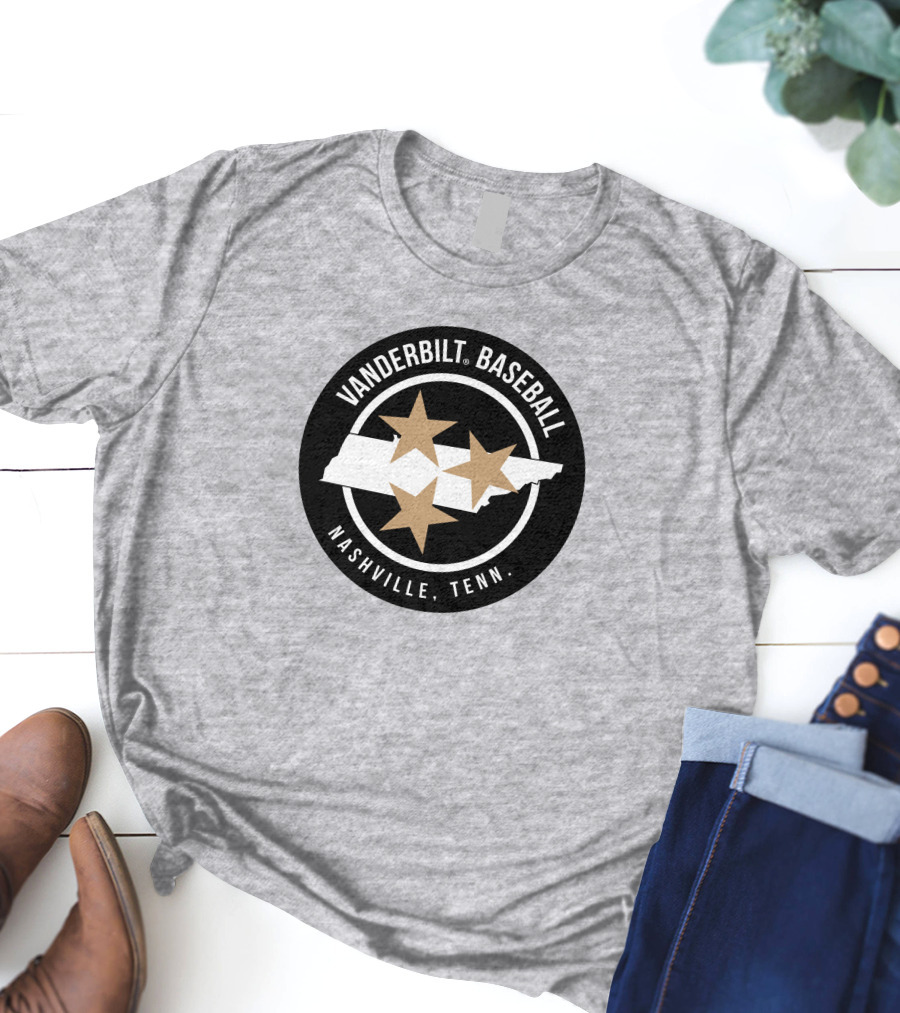 Vanderbilt Baseball Nashville Tenn Vucommodores Merch T-Shirt
