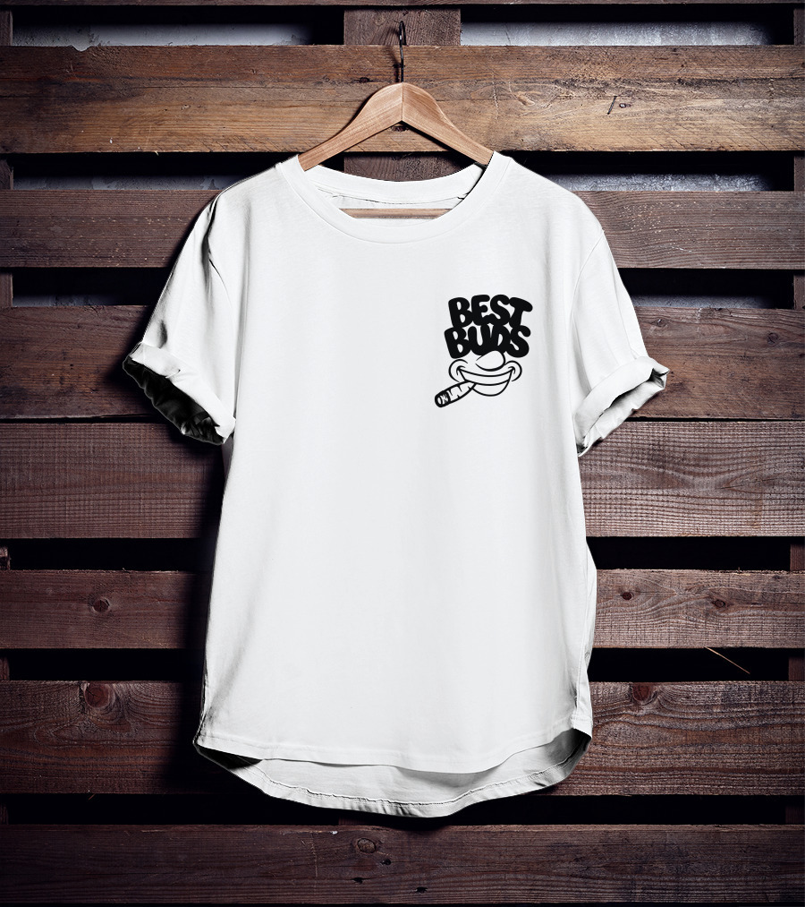 Best Buds Merch Best Buds Smiling Face With Joint T-Shirt