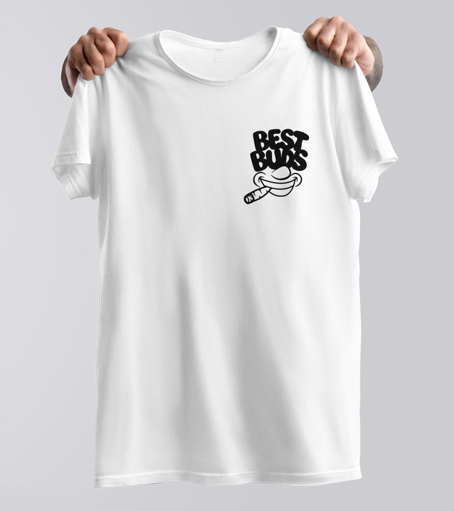 Best Buds Merch Best Buds Smiling Face With Joint T-Shirt