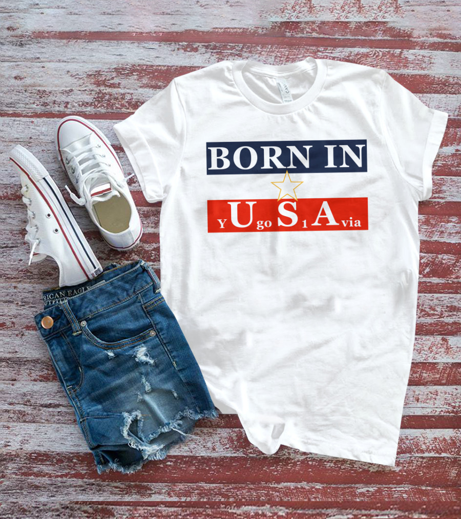 Born In USA Y Go 1 Via Neighbours Wifi T-Shirt