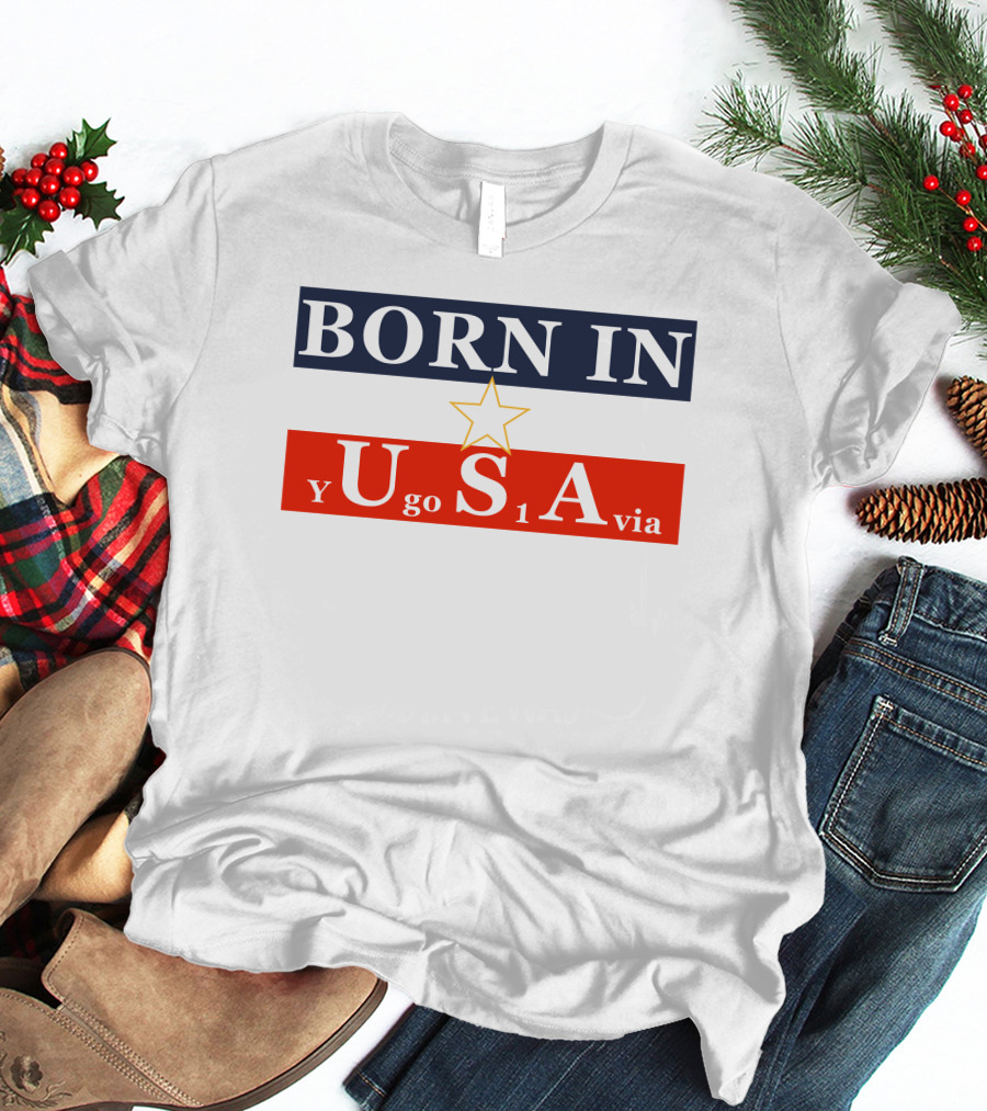 Born In USA Y Go 1 Via Neighbours Wifi T-Shirt