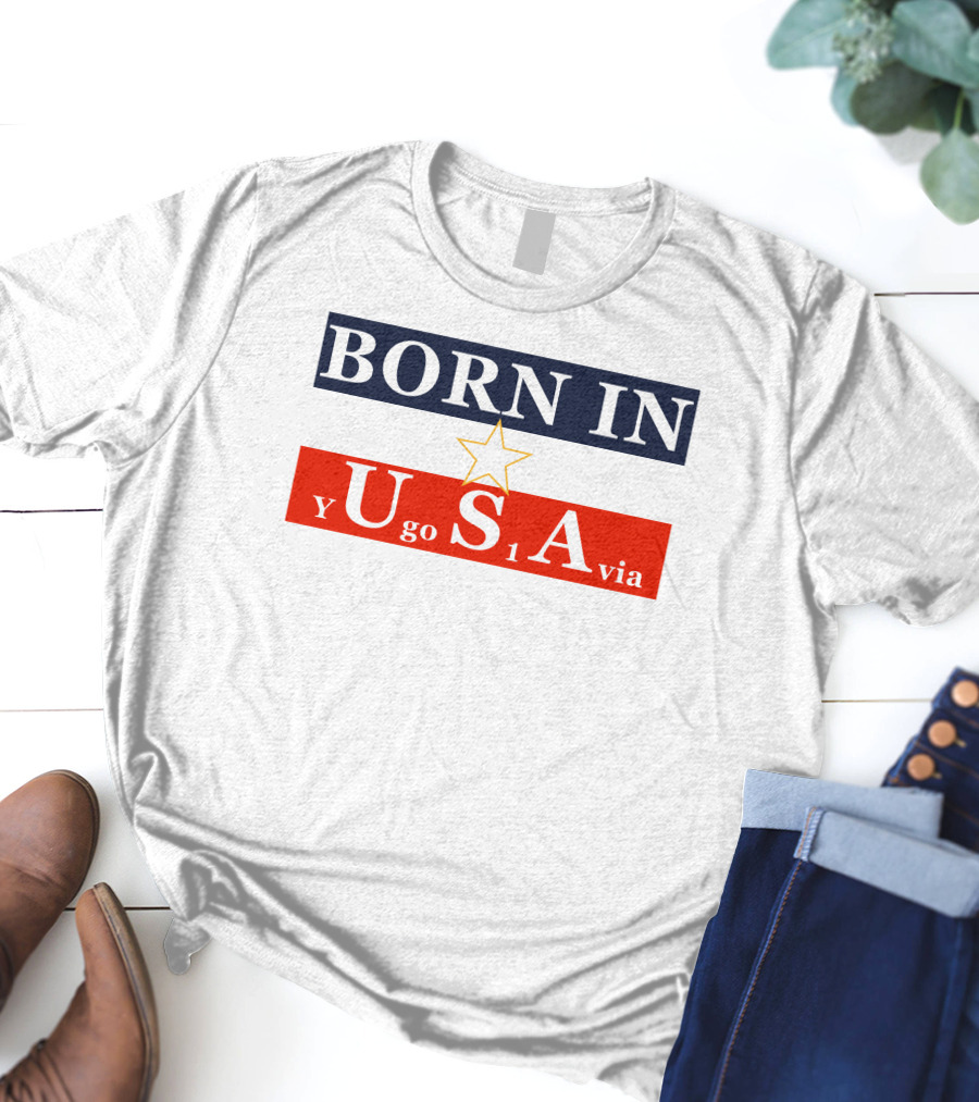 Born In USA Y Go 1 Via Neighbours Wifi T-Shirt