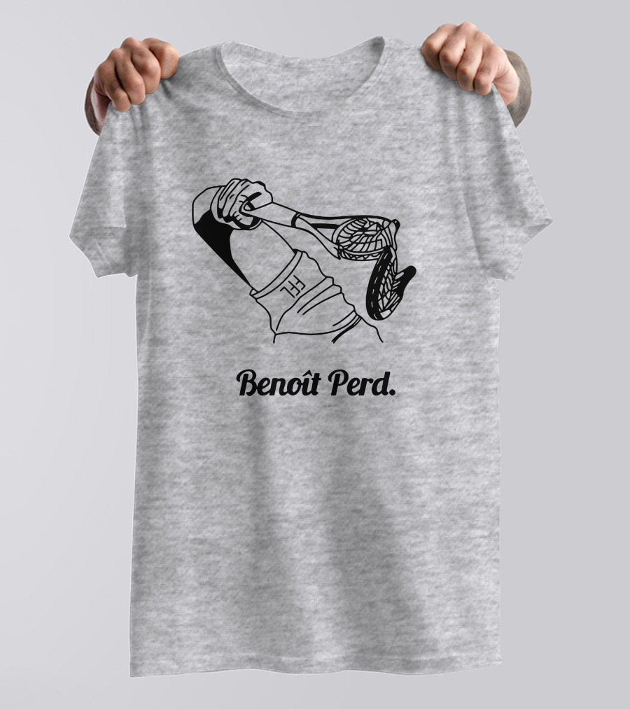 Benoît Perd Ffl Lose Merchandise Tennis Racket Image T-Shirt