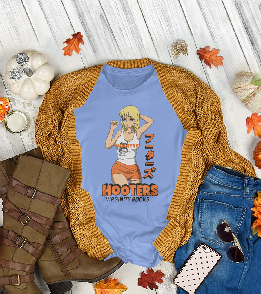 Hooters Anime Girl Virginity Rocks Danny Duncan T-Shirt