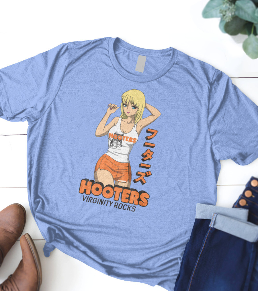 Hooters Anime Girl Virginity Rocks Danny Duncan T-Shirt