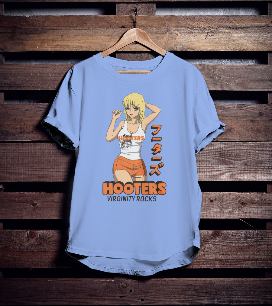 Hooters Anime Girl Virginity Rocks Danny Duncan T-Shirt