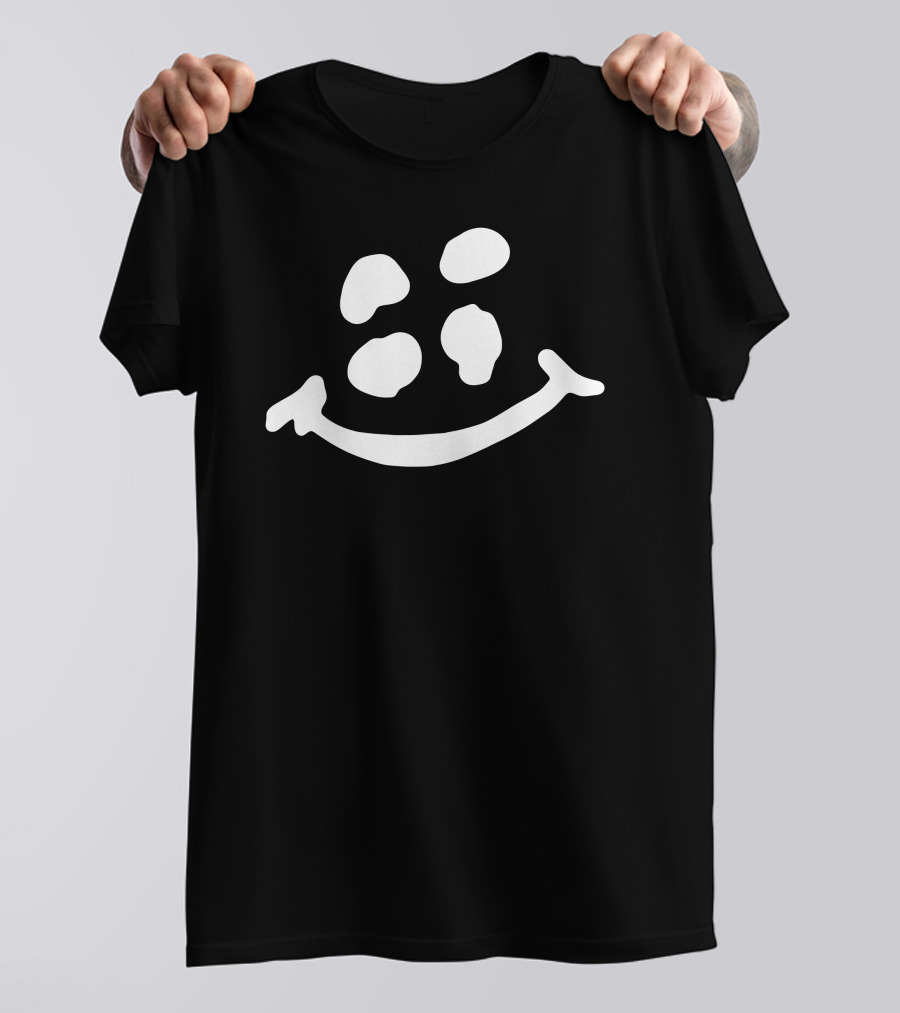 Patient Zero Black Smiley Acid Green Face T-Shirt