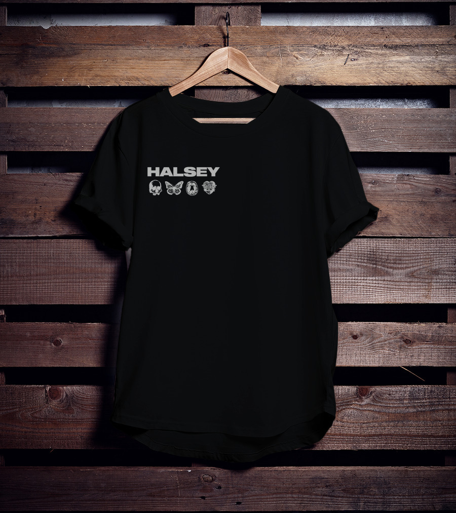 Halsey Skull Butterfly Symbols T-Shirt