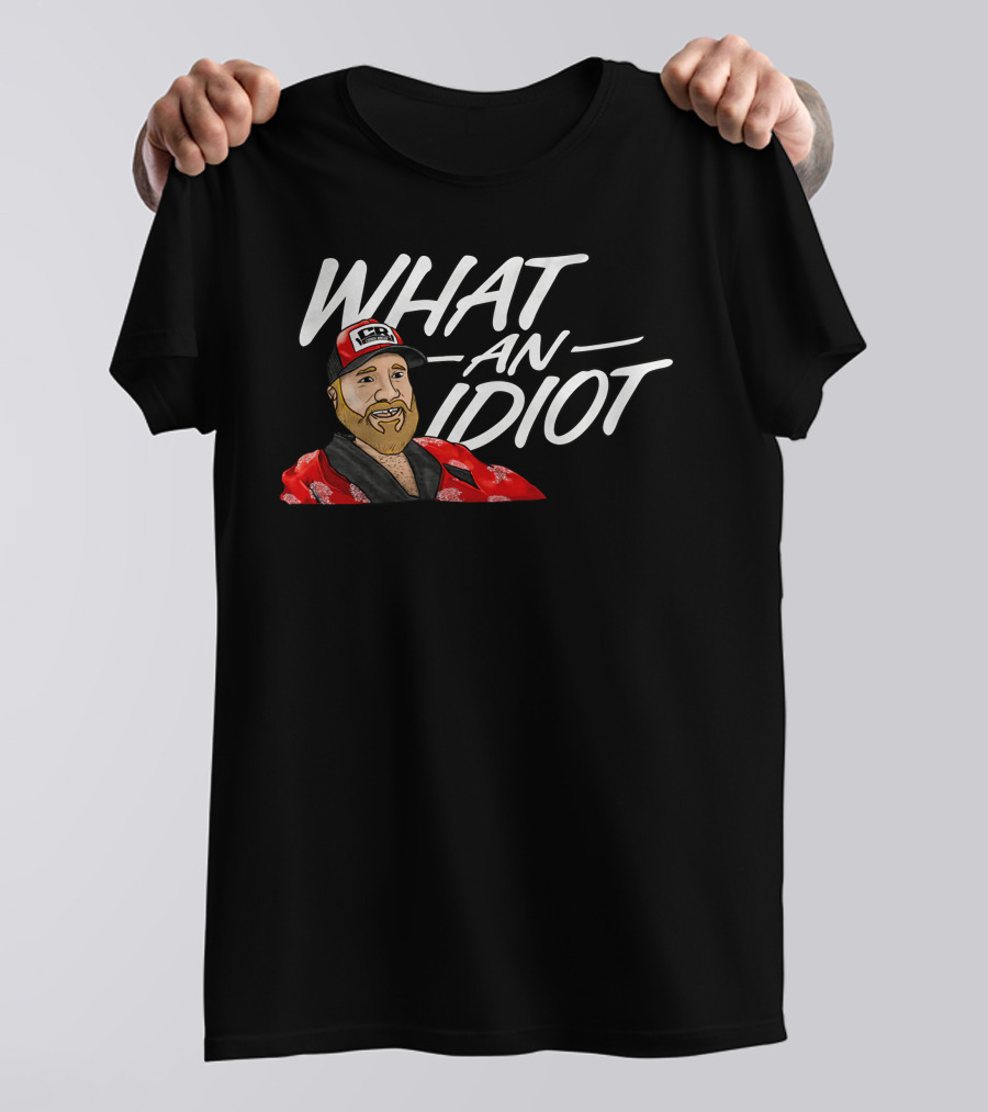 Brett Griffin What An Idiot Racer Hat Character T-Shirt