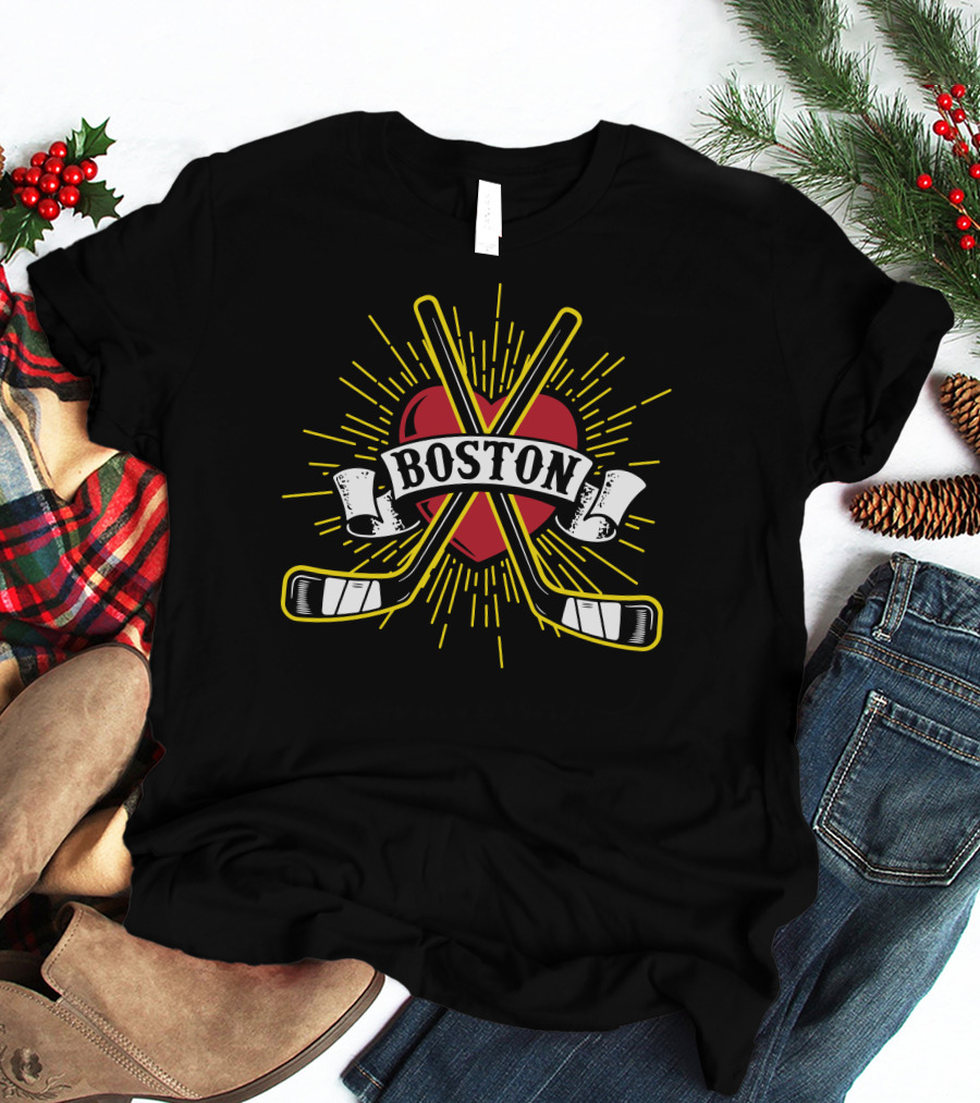 Boston Heart Ice Hockey NF17 Passion Connection T-Shirt