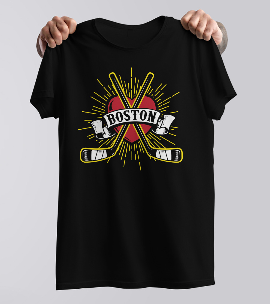 Boston Heart Ice Hockey NF17 Passion Connection T-Shirt