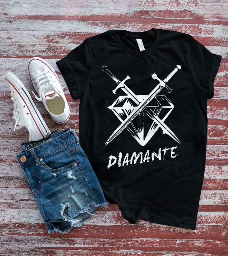 Diamante Retro Neon Vibe T-Shirt
