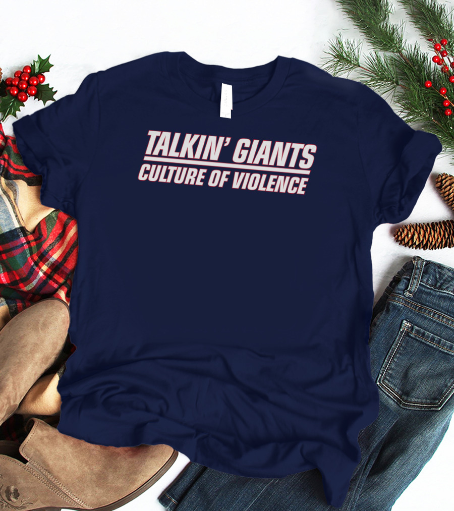 Jomboy Media Talkin' Giants Culture Of Violence T-Shirt