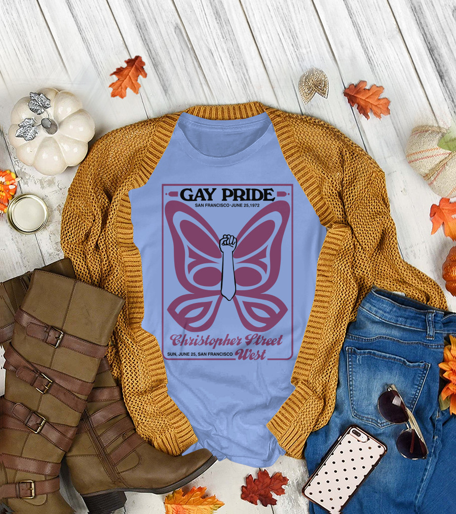 Gay Pride San Francisco June 25 1972 Christopher Street West T-Shirt