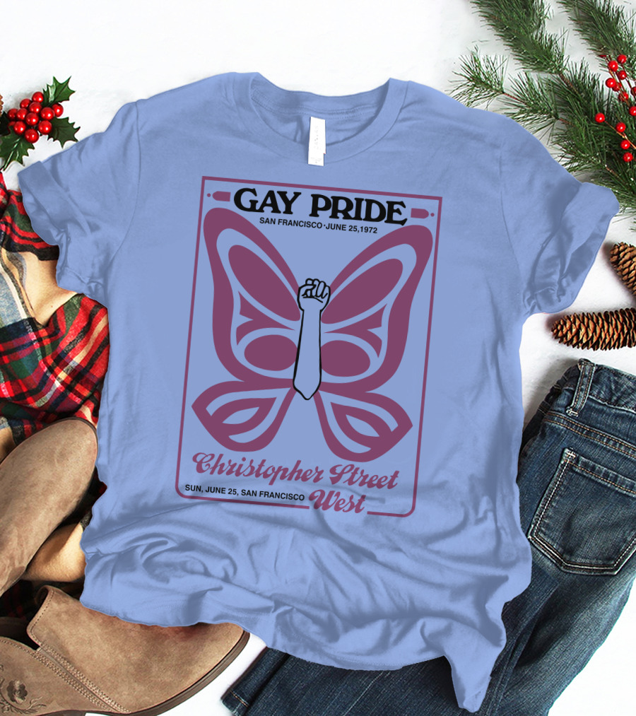 Gay Pride San Francisco June 25 1972 Christopher Street West T-Shirt